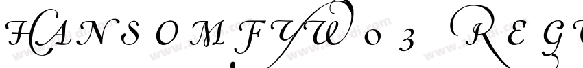 HansomFYW03 Regular字体转换